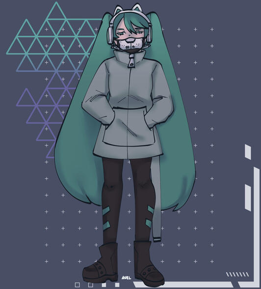 Cyberpunkish Miku Hatsune